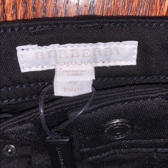 Burberry children black jeans - size 4 - Picture 2 of 9